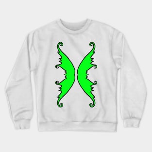 Fairy Wings Green Crewneck Sweatshirt